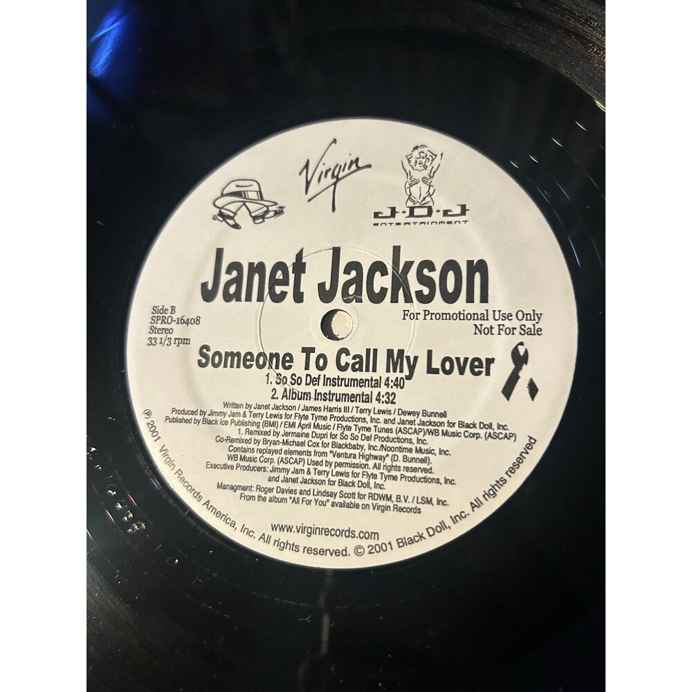 Janet Jackson - Someone To Call My Lover - So So Def Remix Vinyl